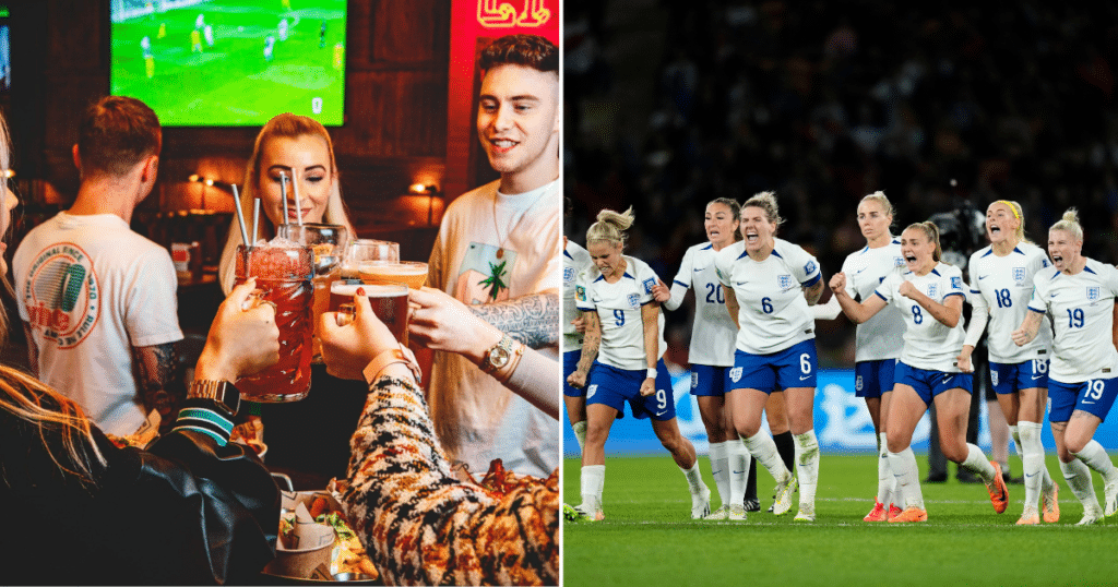 lionesses-football-celebrate-cheers-box-bar-manchester-world-cup