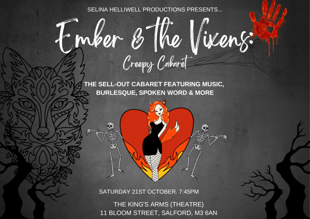 Ember & the Vixens Creepy Cabaret poster things to do in manchester halloween