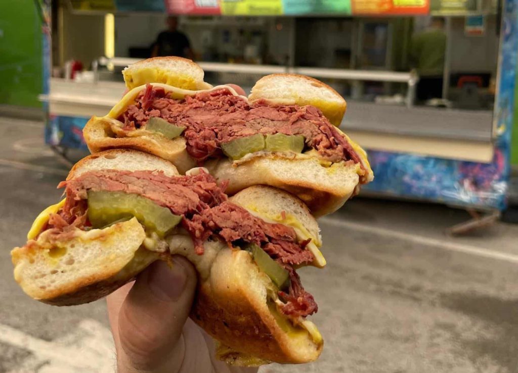 triple-b-american-retsaurants-manchester-bagel-filled-with-salt-beef-and-gherkins
