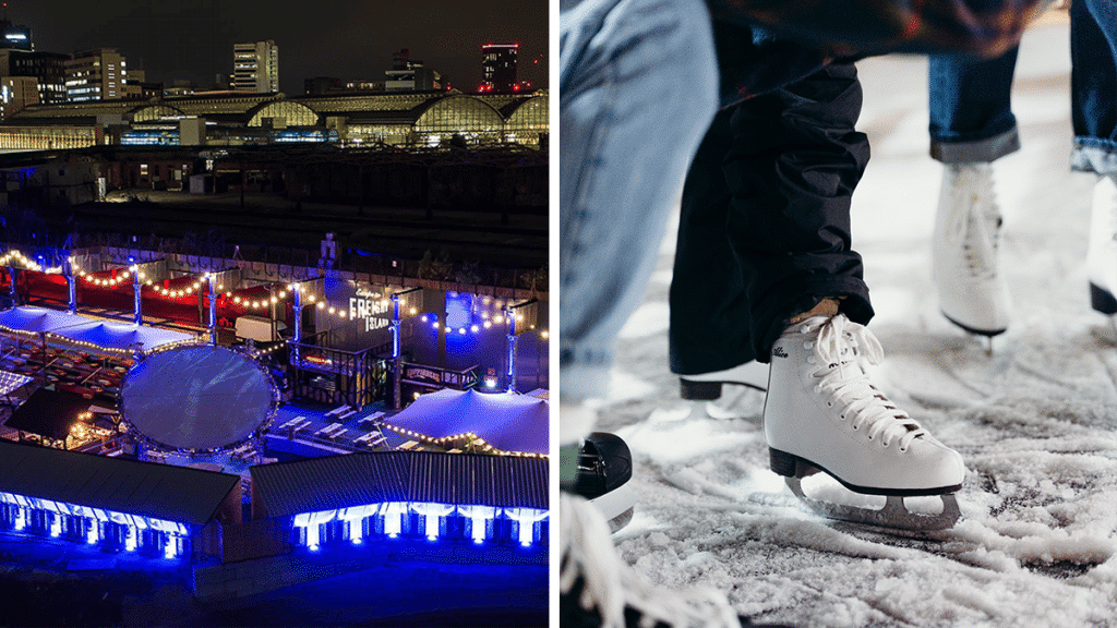 You Can Now Ice Skate In The Sky At This Twinkling Festive Food Market & Entertainment Spot
