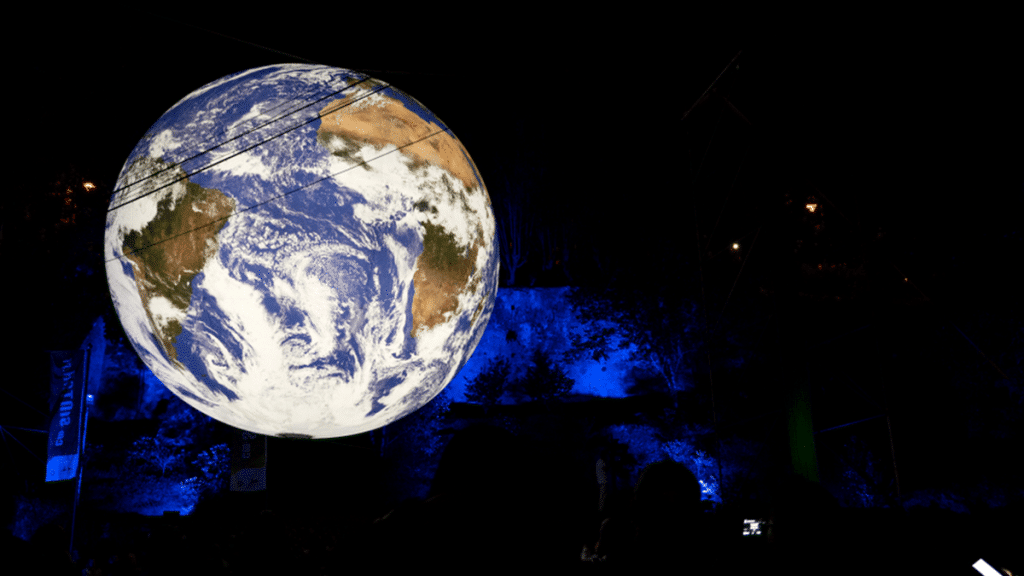 A Huge Glowing Globe Installation Will Float Above Salford Quays Next Week