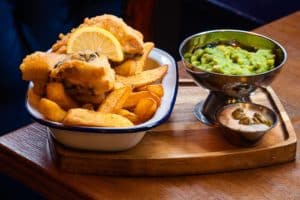 vegan-fish-and-chips-with-mushy-peas-at-the-gherkin-levenshulme-manchester