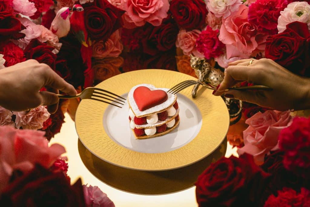 raspberry-mille-feuille-at-the-ivy-for-valentines-date-offers-manchester