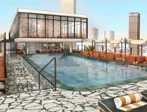 A Design Image Of Soho House Manchester Featuring A Rooftop Pool Has Been Revealed
