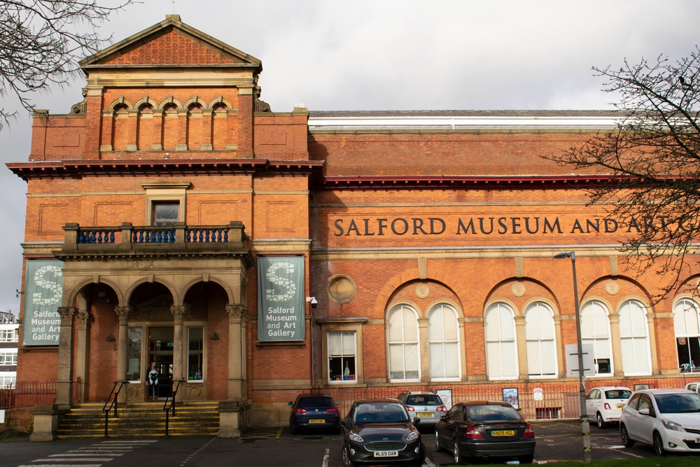 The outside of the magnificent Salford Museum and Art Gallery
