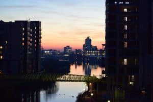 sunset-across-river-irwell-looking-towards-manchester