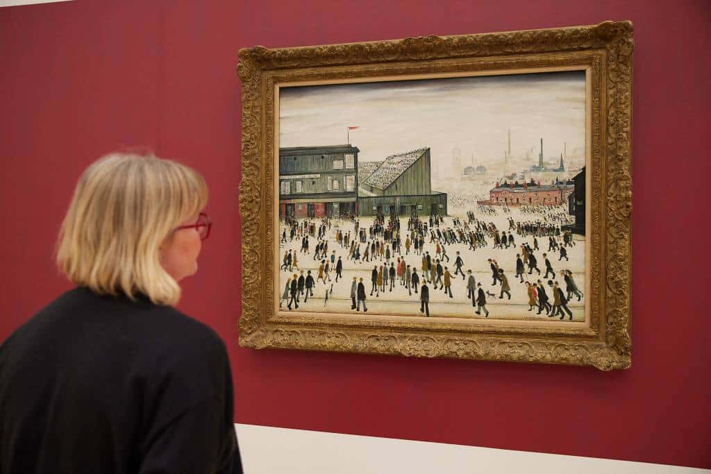 going-to-the-match-lowry-painting-exhibition
