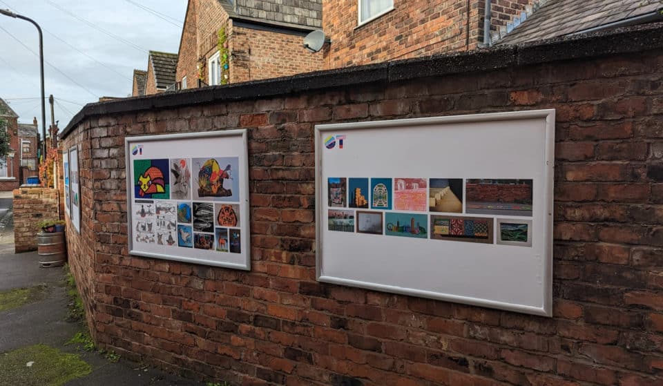 The Manchester Gallery In Old Trafford Showcasing Artwork In A Ginnel · The Back Gallery