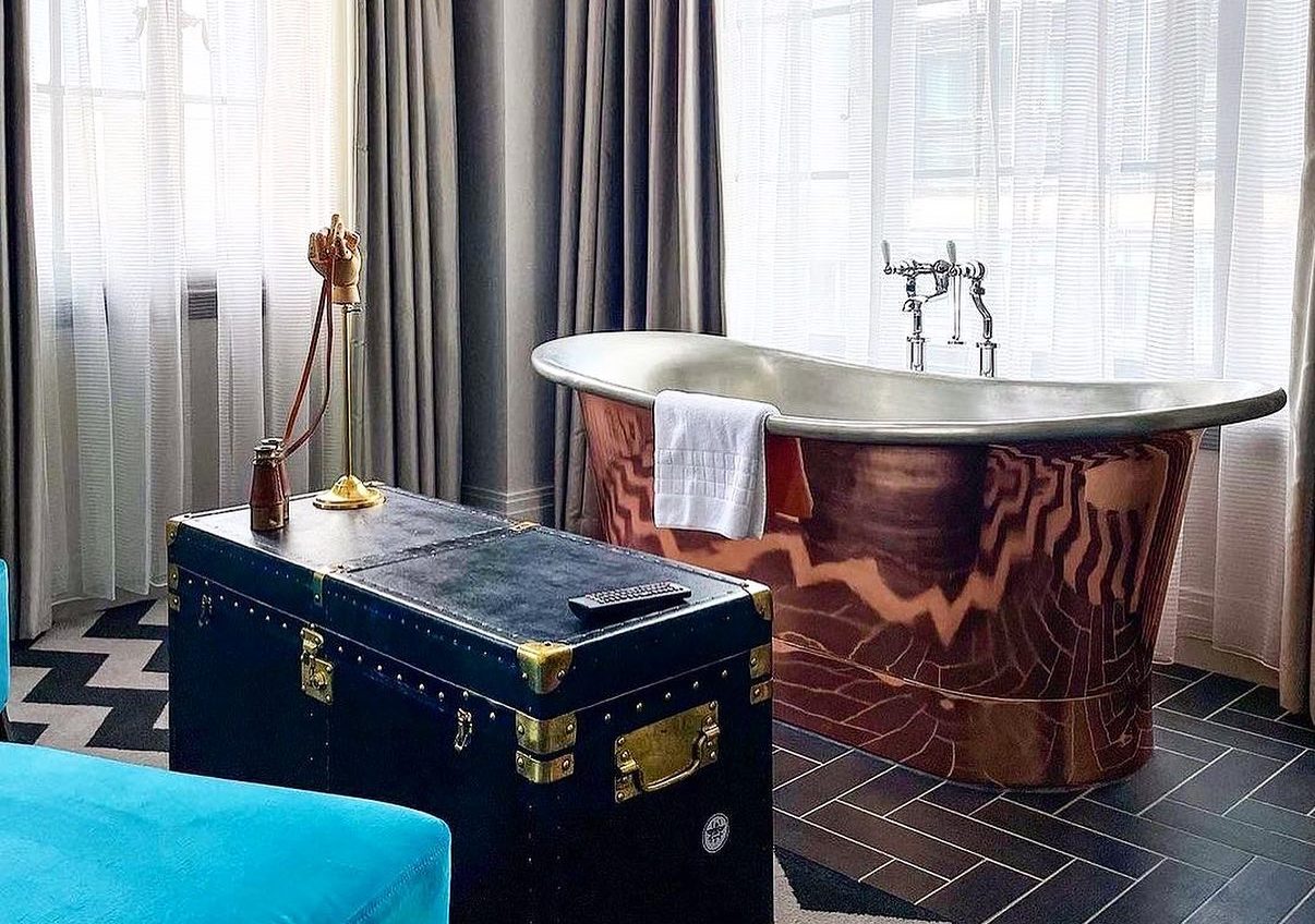 hotel-gotham-hotel-room-with-rolltop-bath-valentines-gift-ideas-manchester