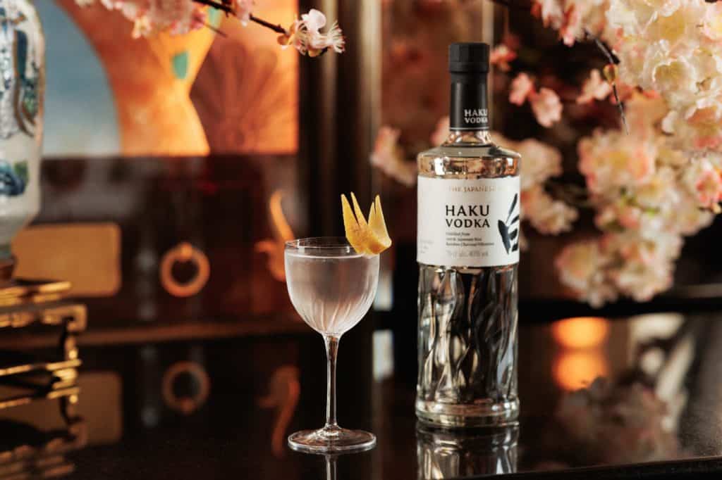 the-ivy-asia-cocktail-with-bottle-of-haku-vodka