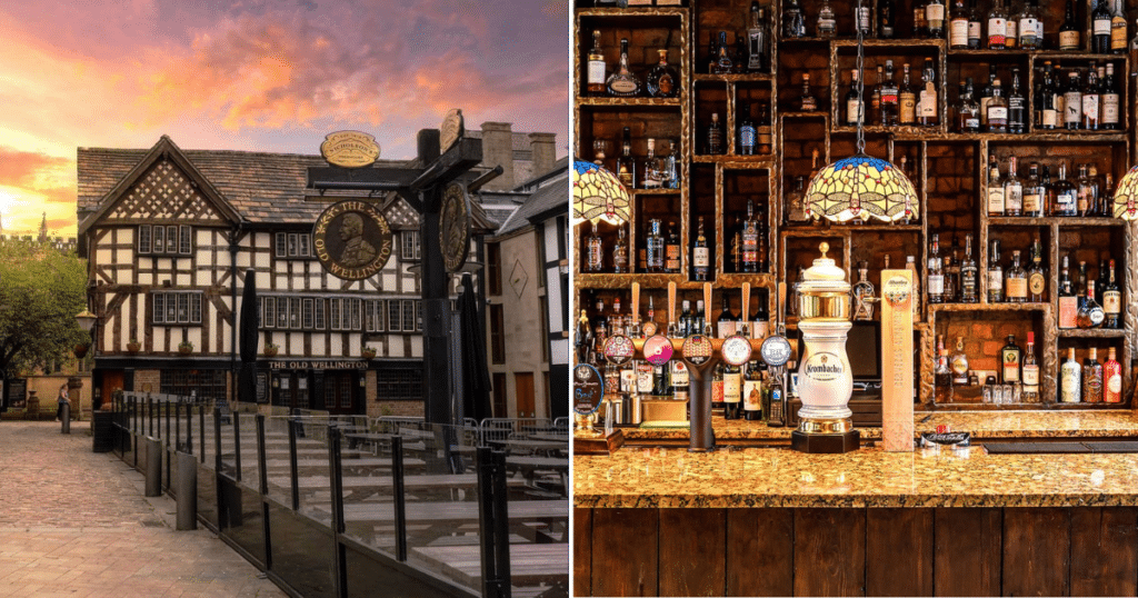 the-old-wellington-pub-manchester-sunset-the-molly-house-pub-bar-victorian-drinks