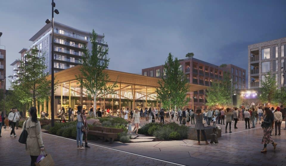 New Images Revealed Of Prestwich Regeneration Plans Featuring Market Hall And Village Square