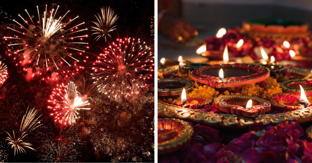 fireworks-lit-candles-diwlai-manchester