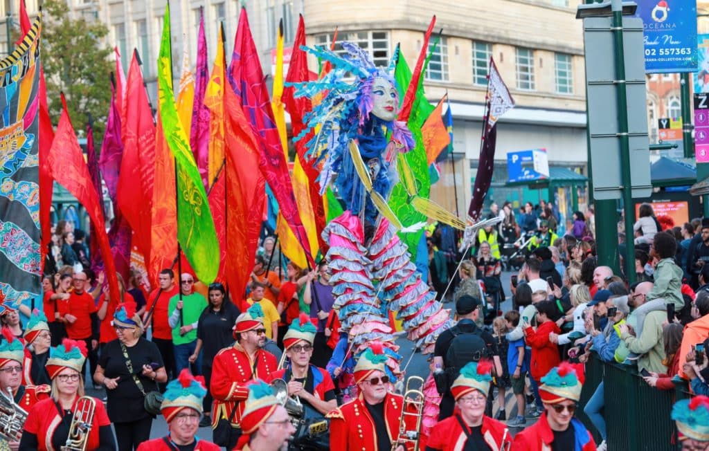Carnival By The Sea to round off the Arts by the Sea Festival in Bournemouth town centre on October 2nd, 2022.